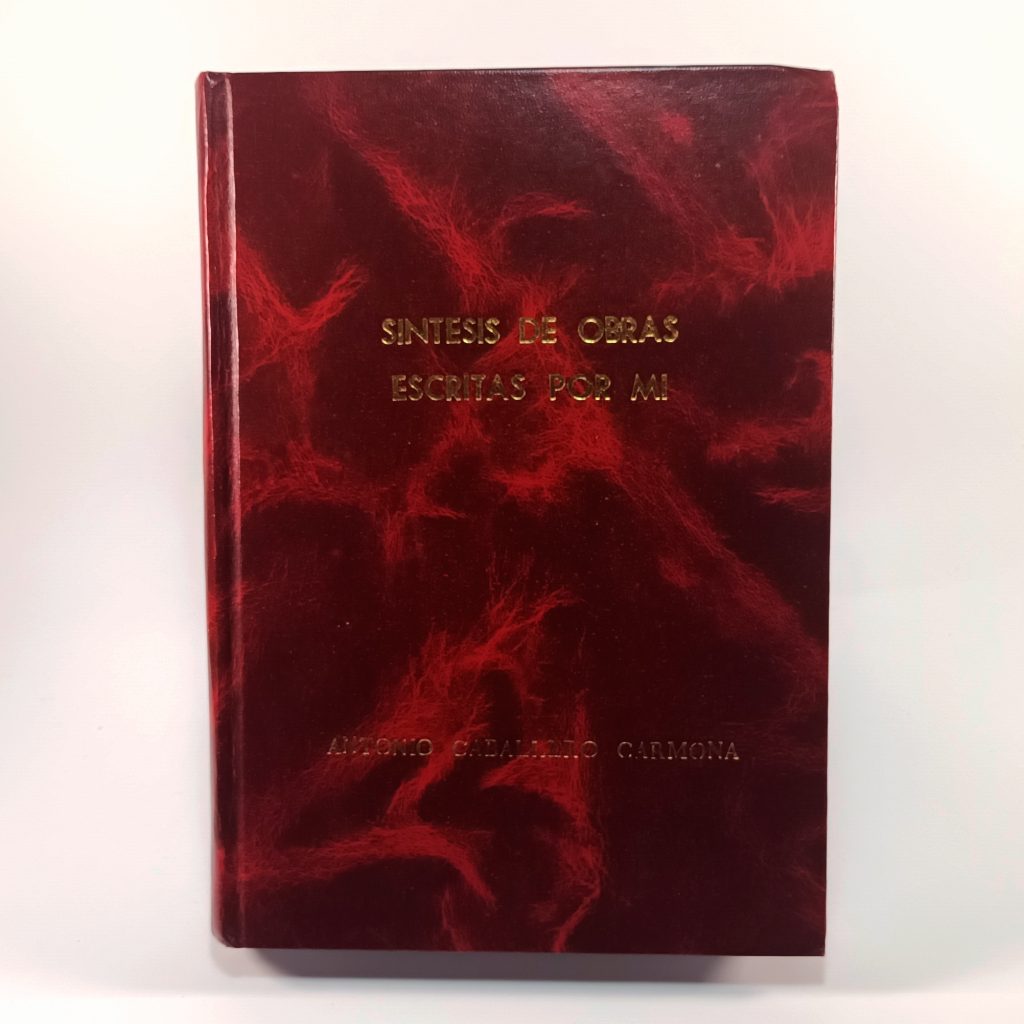 Síntesis de obras escritas por mí, octubre 2015